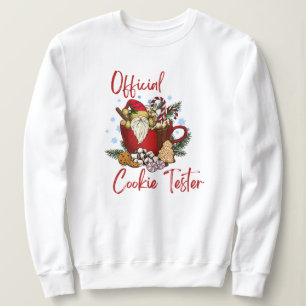 Funny Christmas cookie official tester festive Sweatshirt