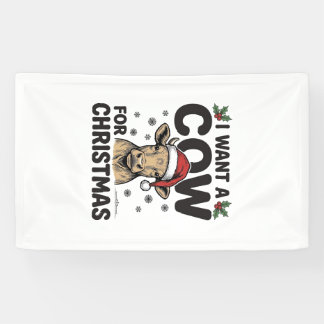 Funny Christmas Cow Vintage Holiday Shirt Design_1 Banner