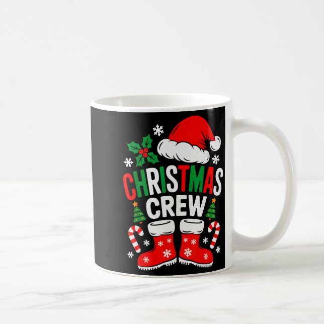 Funny Christmas Crew Xmas Squad Santa Family Pajam Coffee Mug (Right)