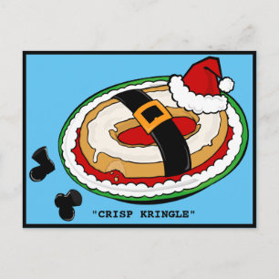 FUNNY CHRISTMAS CRISP KRINGLE POSTCARD