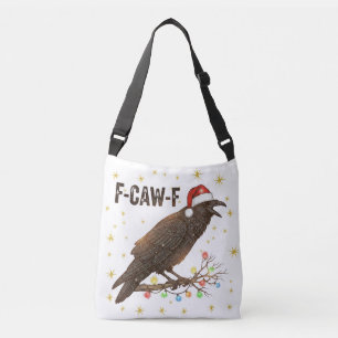 Funny Christmas Crow Raven F-CAW- F Crossbody Bag