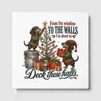 Funny Christmas Dachshund Guest Book