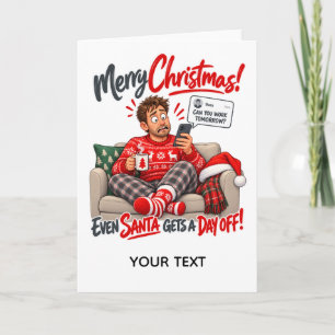 Funny Christmas Day Off Personalised Card