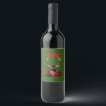 Funny Christmas Deer Hunting Wine Label<br><div class="desc">LifeCrush brings you an exclusive funny Deer Hunting Christmas design for yourself or the deer hunter you know!  Thank you for stopping by our store to check out many similar holiday and wildlife designs on hundreds of products!</div>
