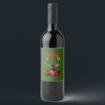 Funny Christmas Deer Hunting Wine Label<br><div class="desc">LifeCrush brings you an exclusive funny Deer Hunting Christmas design for yourself or the deer hunter you know!  Thank you for stopping by our store to check out many similar holiday and wildlife designs on hundreds of products!</div>