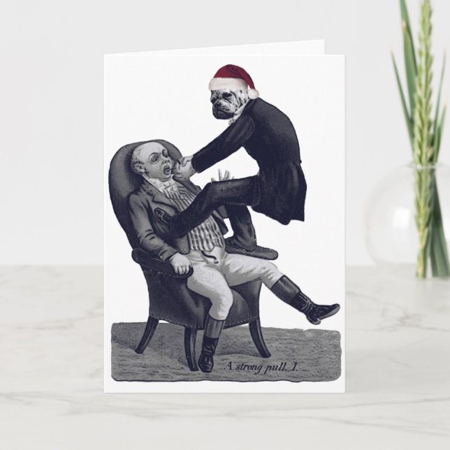 Funny Christmas Dentist Card (Front)