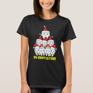 Funny Christmas Dentist Dental Hygienist Women Men T-Shirt