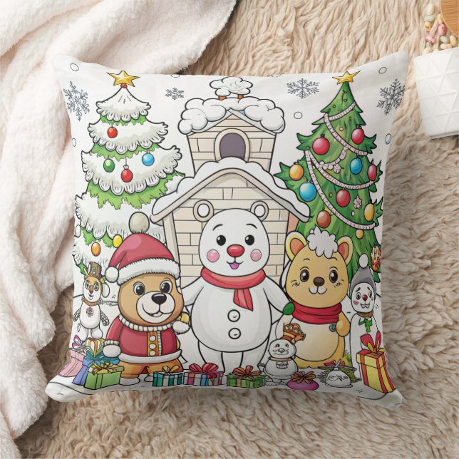 Funny Christmas Design cushion (Blanket)
