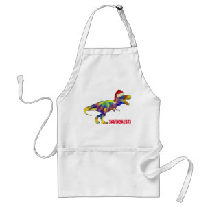 Funny Christmas Dinosaur T-Rex Standard Apron