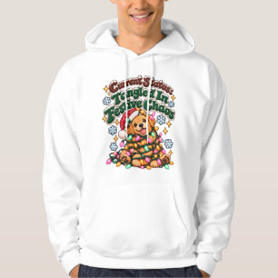 Funny Christmas Dog Lights Sarcastic Winter Hoodie