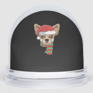 Funny Christmas Dog Xmas Santa Chihuahua Holiday G Snowglobe