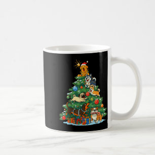 Funny Christmas Dogs And Tree For Dog Lover Xmas O Coffee Mug