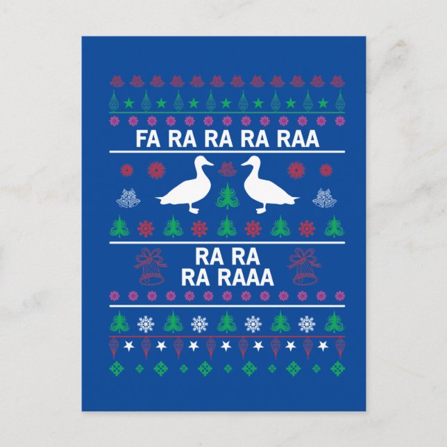 Funny Christmas duck Holiday Card (Front)