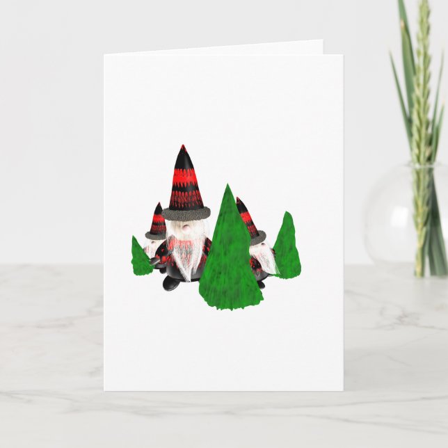 Funny Christmas Dwarfs Holiday Card (Front)