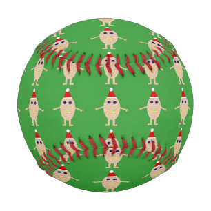 Funny Christmas Egg Baseball
