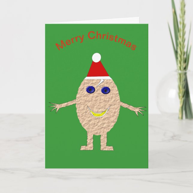 Funny Christmas Egg Card (Front)