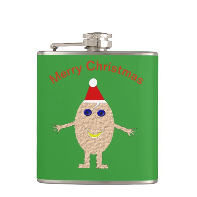 Funny Christmas Egg Flask (Front)