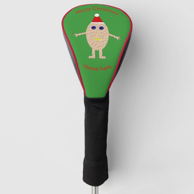 Funny Christmas Egg Golf Driver Cover (Front)