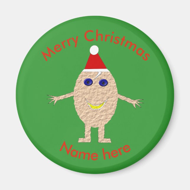 Funny Christmas Egg Magnet (Front)