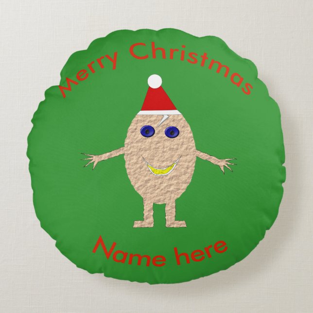Funny Christmas Egg Pillow (Front)