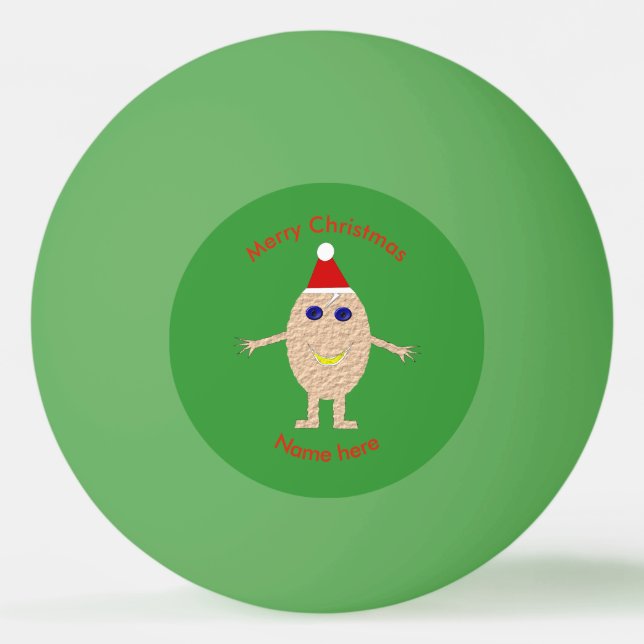 Funny Christmas Egg Ping Pong Ball (Front)