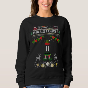 Funny Christmas Elf For Gamers Elf 11 Gaming I Pum Sweatshirt
