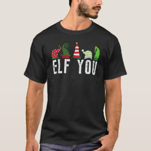 Funny Christmas Elf Grumpy Sarcastic Adults Crude T-Shirt
