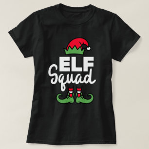 Funny Christmas Elf Squad Family Matching  T-Shirt