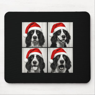 Funny Christmas English Springer Spaniel Santa Pho Mouse Pad