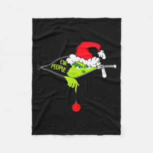 Funny Christmas Ew People Men Women Kid Boys Girls Fleece Blanket