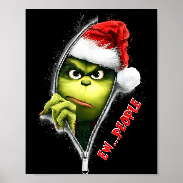 Funny Christmas Ew People Men Women Kid Boys Girls Poster (Front)