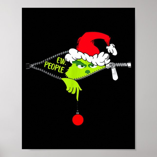 Funny Christmas Ew People Men Women Kid Boys Girls Poster (Front)