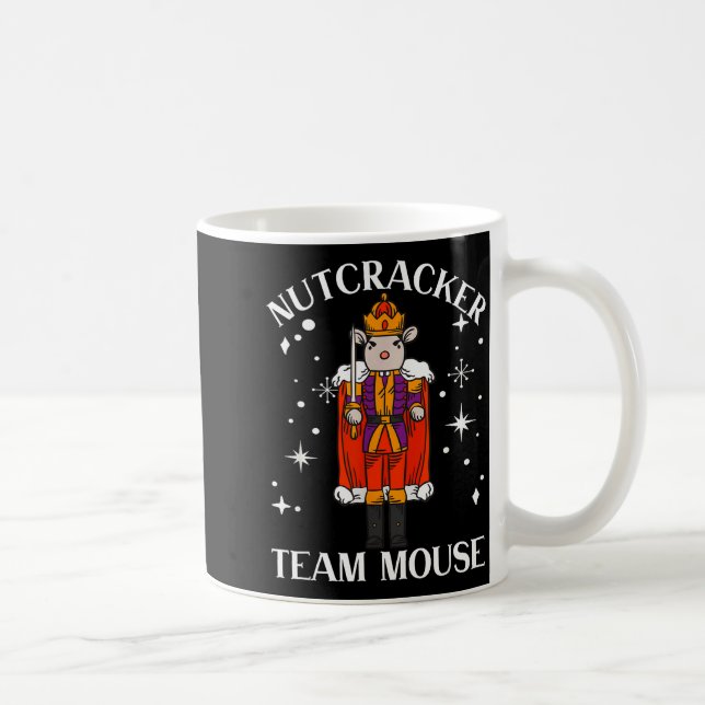 Funny Christmas Family Dance Team Mouse Nutcracker Coffee Mug (Right)