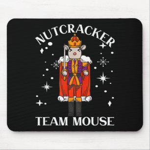 Funny Christmas Family Dance Team Mouse Nutcracker Mouse Pad