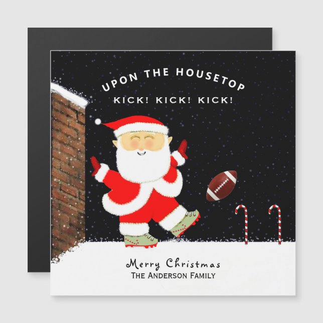 Funny Christmas Football Cards (Front/Back)