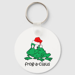 Funny Christmas frog Key Ring