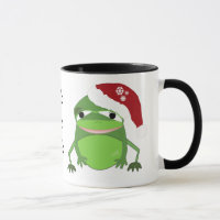 Funny Christmas Frog with Saying