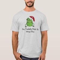 Funny Christmas Frog With Saying