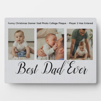 Funny Christmas Gamer /Custom Funny Best Dad Ever Plaque