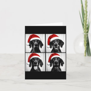 Funny Christmas German Shorthaired Inter Santa Pho Card