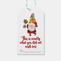Funny Christmas gift tag