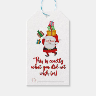 Funny Christmas gift tag