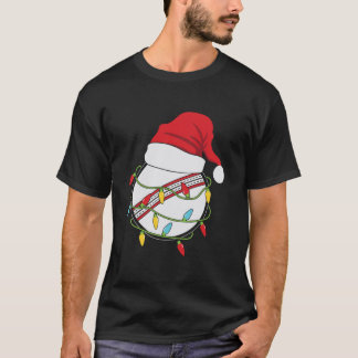 funny christmas gifts Cricket Ball Christmas Santa T-Shirt