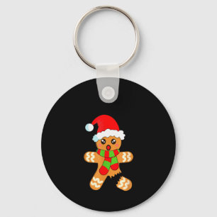 Funny Christmas Gingerbread Man Cookie Oh Snap  Key Ring