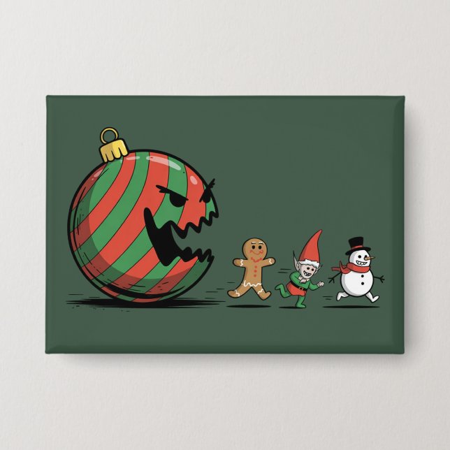 Funny Christmas Gingerbread Santa Holiday Party (Front)