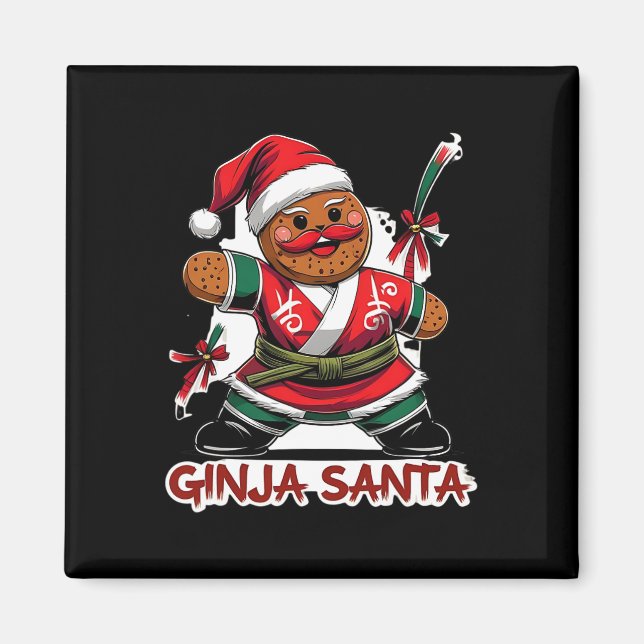 Funny Christmas Ginja Redhead Ginger Santa  Magnet (Front)