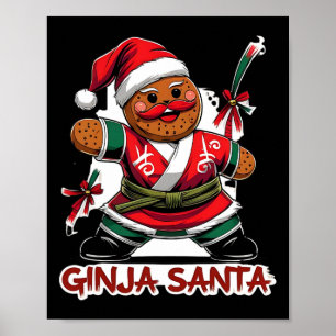 Funny Christmas Ginja Redhead Ginger Santa  Poster