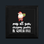 Funny Christmas Gluten Free Gift Box<br><div class="desc">Funny Christmas Gluten Free</div>