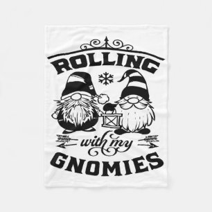 Funny Christmas Gnome Cute Kids Girls Boys Women G Fleece Blanket