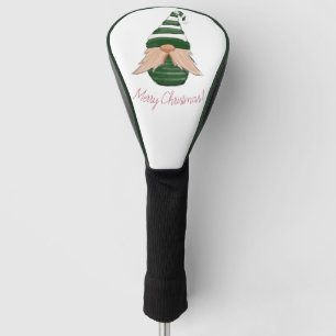 Funny Christmas gnome Golf Head Cover